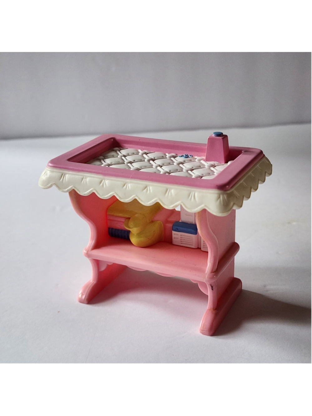 Vintage 1994 Fisher Price Loving Family Dollhouse Baby Changing Table Nursery